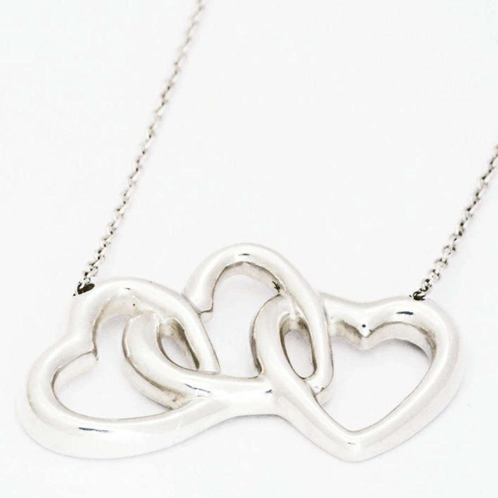 Tiffany Triple Heart Silver Pendant